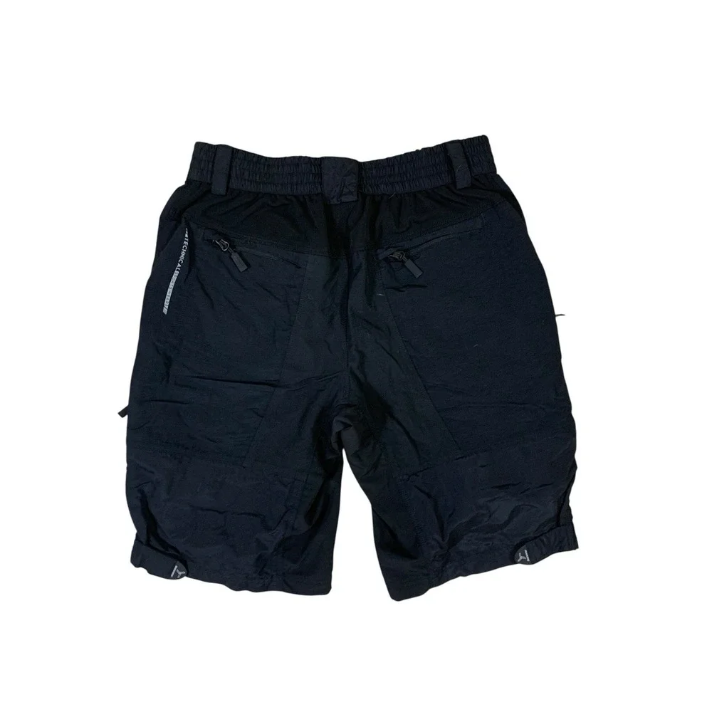 Silvini Black Cycling Shorts Large Zip Pockets Outdoor Mountain Bike Activewear